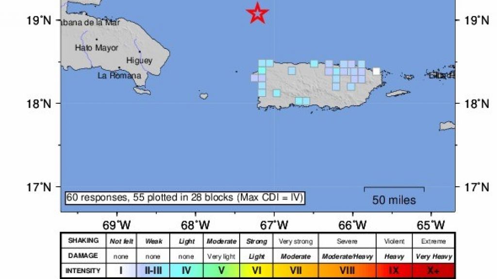  Otro temblor en Puerto Rico: R&eacute;plica con magnitud 4.9 es ampliamente sentida a trav&eacute;s del pa&iacute;s 