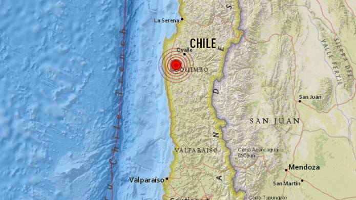 Un sismo de magnitud 6,4 sacude la zona central de Chile