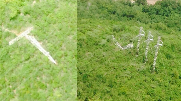 Activan Unidad de Fura para poder llegar a las 2 Torres Derribadas De EnergÃ­a ElÃ©ctrica En Juan DÃ­az.
