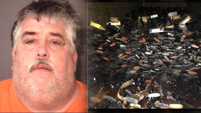 EE.UU.:Arrestan a un hombre por poseer cerca de 7.000 armas robadas en Carolina del Sur