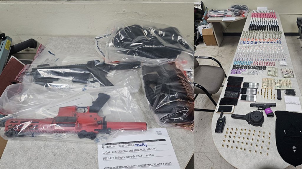  Polic&iacute;a ocupa rifles y drogas a pr&oacute;fugos arrestados ayer en Manat&iacute; 