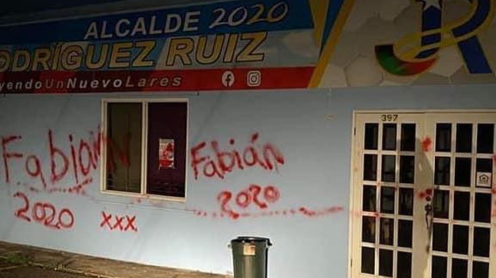  Acusa PNP de vandalismo en comit&eacute; del alcalde de Lares luego de actividad de Delgado Altieri 