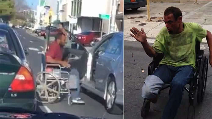 Video: Adicto agresivo entra a martillazo a vehÃ­culo en la Roosevelt por que no le dan dinero