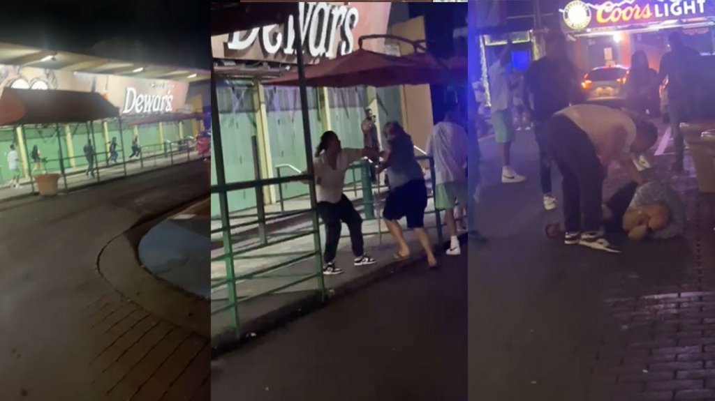 Video: “Royal Rumble” en la placita de Santurce, le dieron una pela a un turista 
