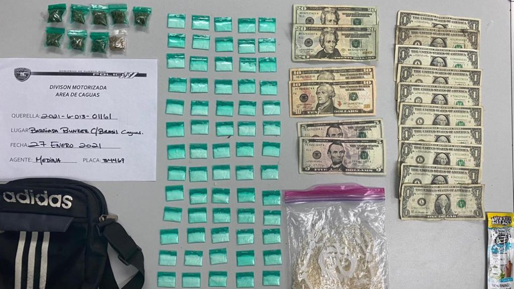  Detienen en Caguas a un menor y un adulto con drogas 