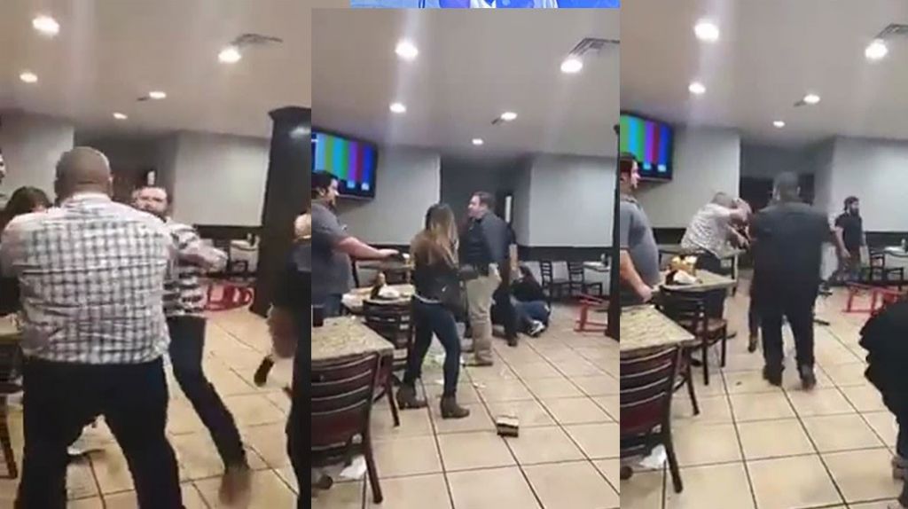  Video: Violenta pelea en rest&aacute;urate de Texas 