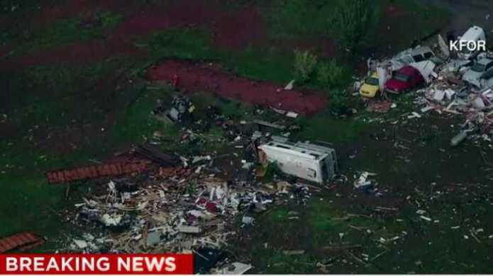 Tornados e inundaciones golpean a Oklahoma, Kansas y Nebraska