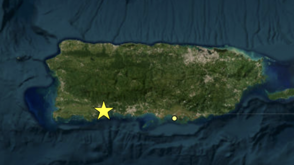  Temblor de magnitud 4.84 sacude la región sur de Puerto Rico 