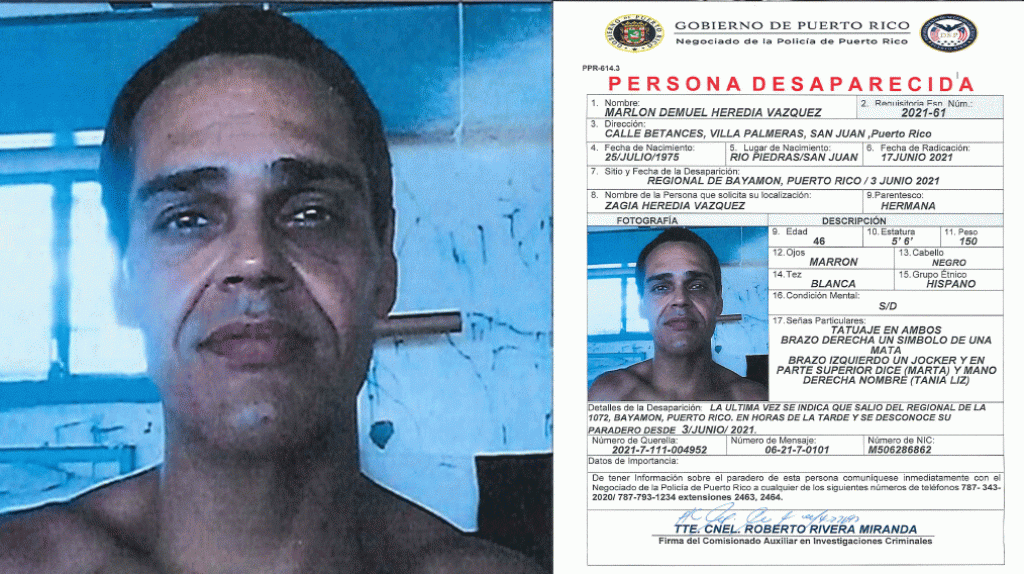  Fue liberado de la c&aacute;rcel en Bayam&oacute;n y ahora es reportado como desaparecido 