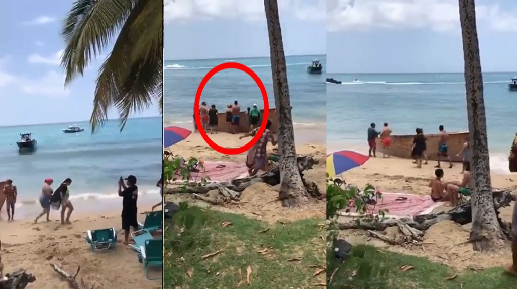  Video: Muestra a Boricuas tratando de llevarse pertenencias de dominicanos que llegaron el domingo a Rinc&oacute;n 