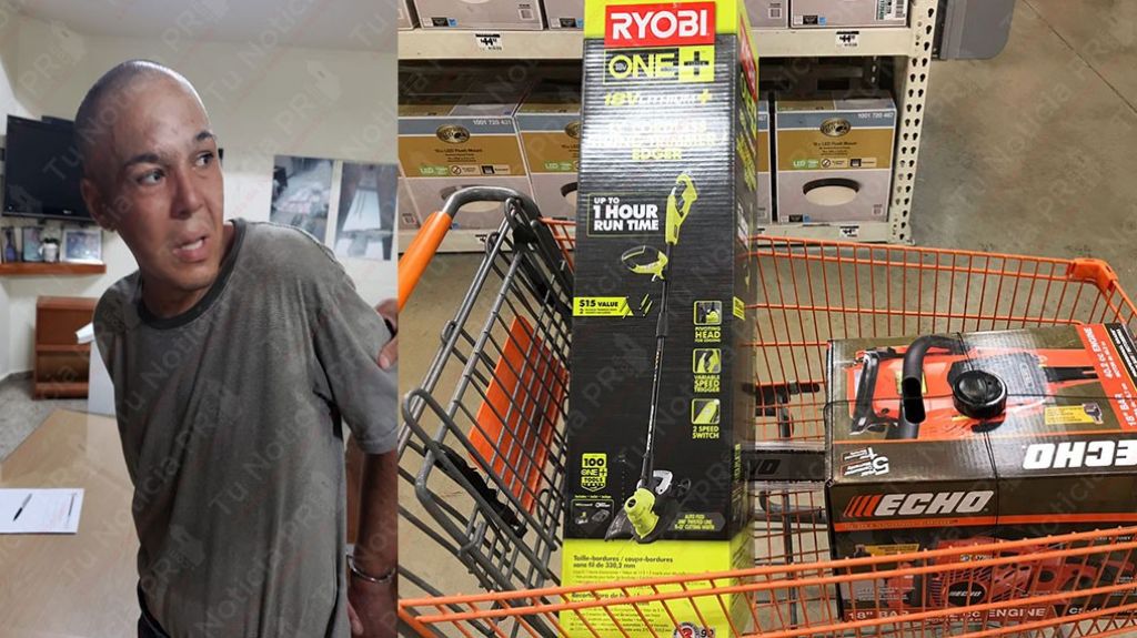  Arrestado robando 4 taladros en Home Depot de Bayam&oacute;n 