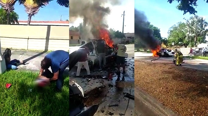 Video: Muere hombre tras chocar una patrulla que se robÃ³