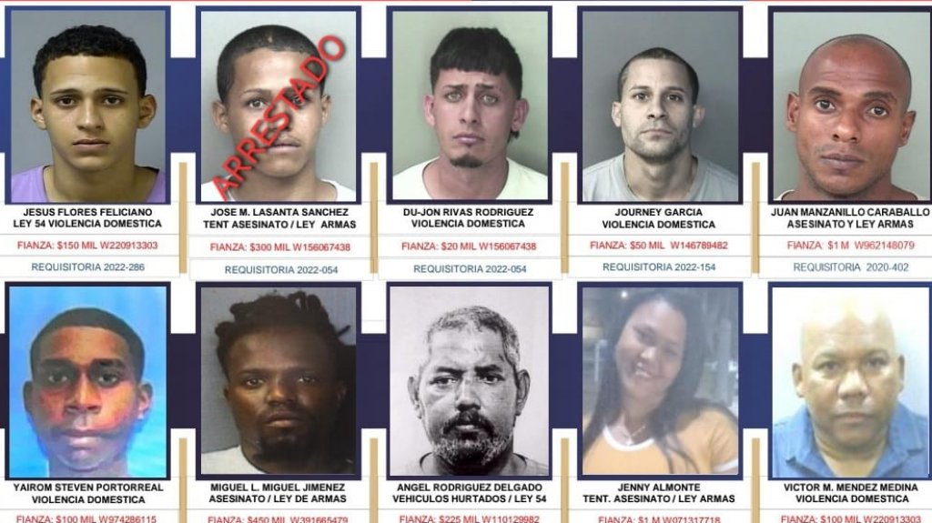  Los Más Buscados en San Juan 