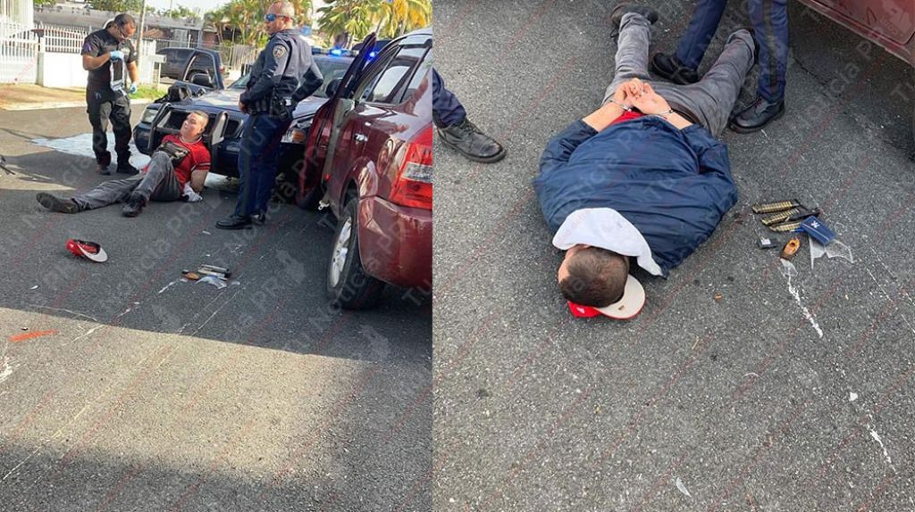  Persecuci&oacute;n en Trujillo Alto, arrestan un hombre que estaba armado y en un carro robado 