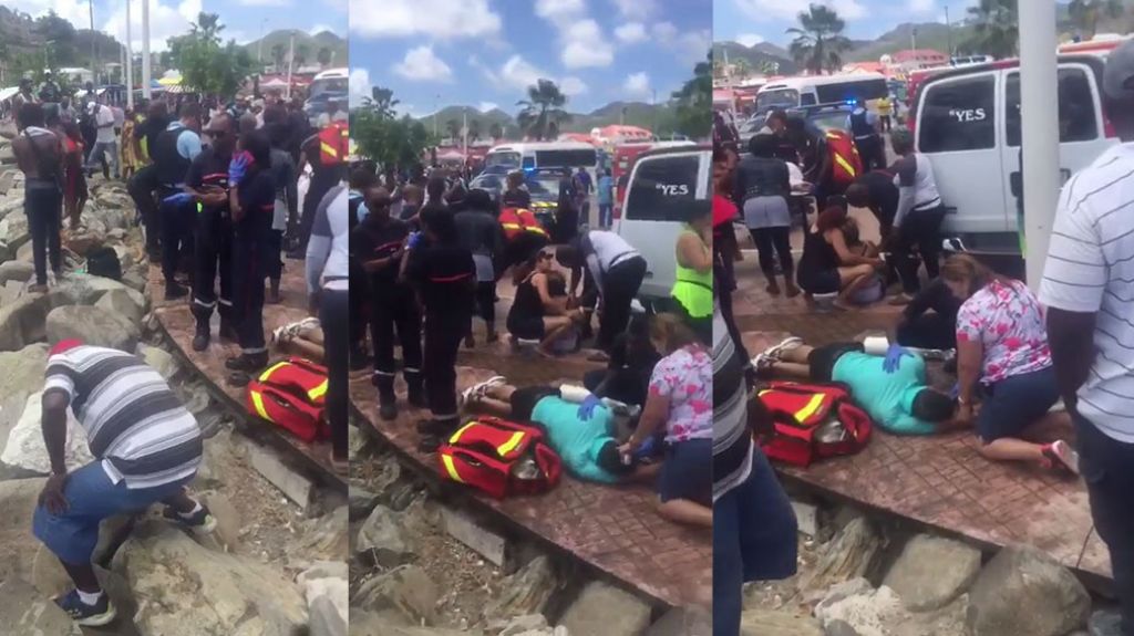  Video del accidente de pasajeros del FREEDOM OF THE SEAS, heridos en la isla de St. Maarten 