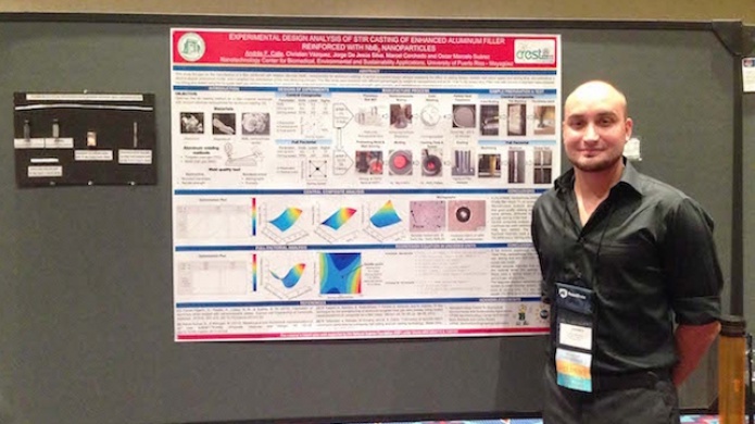 Estudiante graduado del RUM recibe primer lugar en competencia de afiches de la IISE