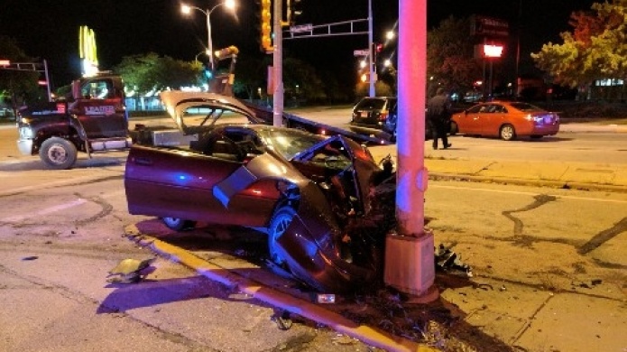 Video: Busca a conductor de persecuciÃ³n que termino con aparatoso accidente en Wisconsin