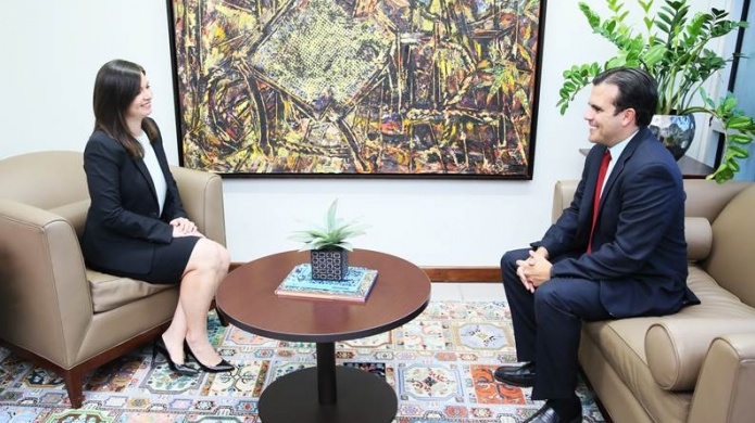 Jueza presidenta del Tribunal Supremo recibe al gobernador electo RossellÃ³ Nevares