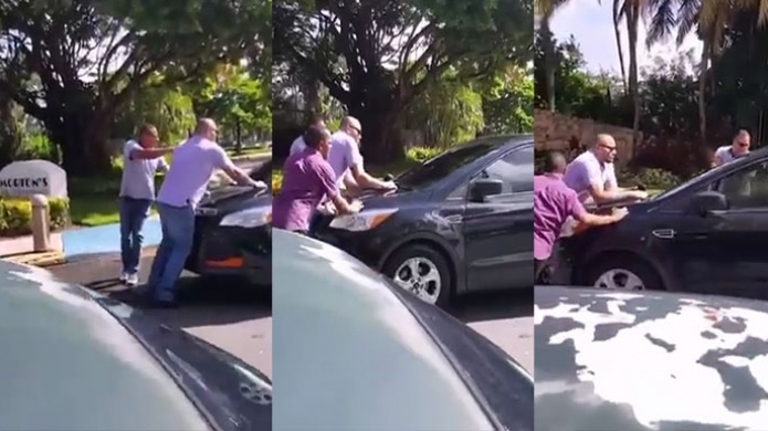 Video : Otra vez Taxistas forman revolú con conductora de "Uber" en San Juan 