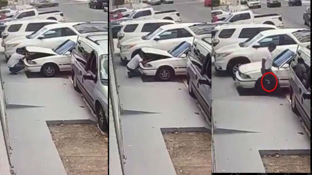  Video: Le rob&oacute; la bater&iacute;a al carro de una enfermera en Bayam&oacute;n, pero no se dio cuenta que hab&iacute;a c&aacute;maras 