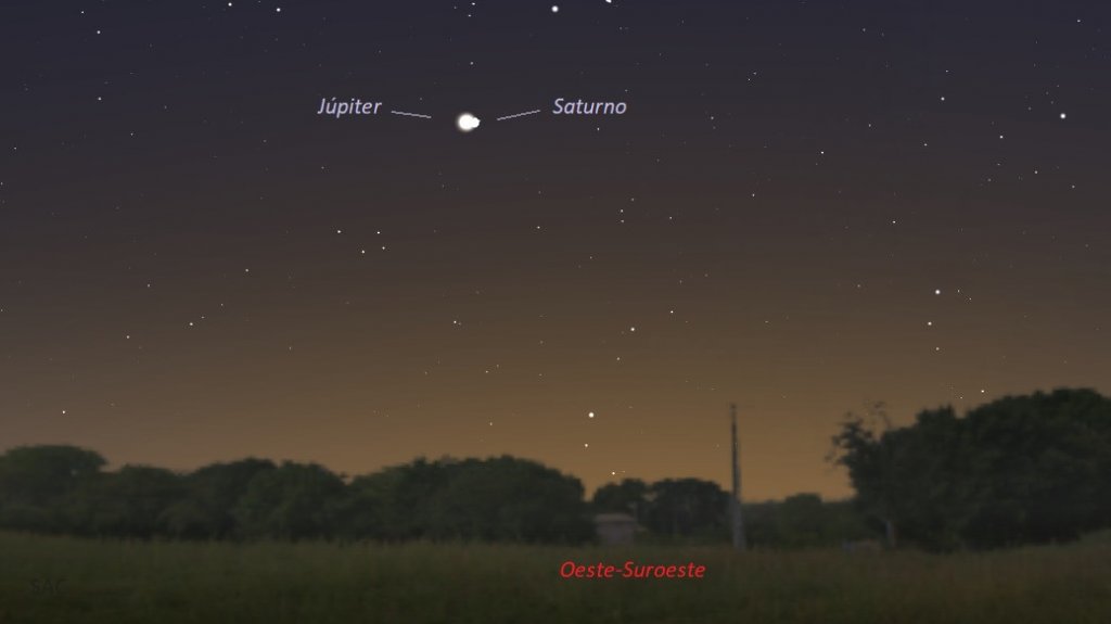  J&uacute;piter y Saturno se ver&aacute;n tan cercanos entre s&iacute; como hace 794 a&ntilde;os 