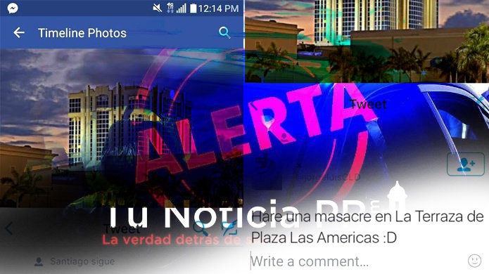Corre en las redes amenaza de masacre en Plaza las Américas