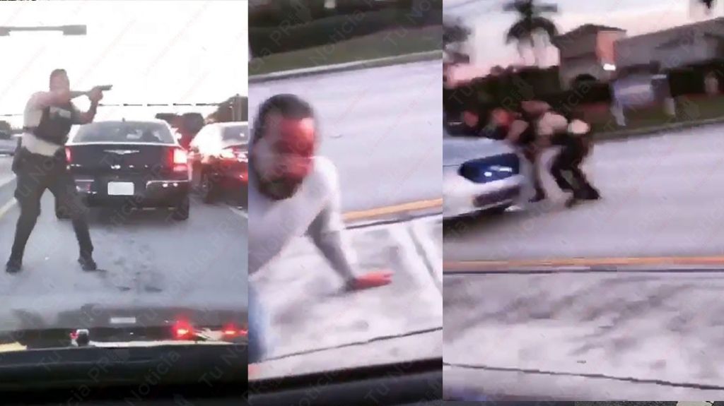  Conductor en Miami capta en video tiroteo durante secuestro a chofer de UPS 