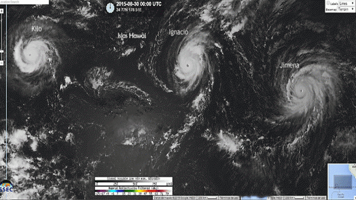 Â¿The Day After Tomorrow?.. Nuevo rÃ©cord meteorolÃ³gico; 3 poderosos huracanes simultÃ¡neamente...