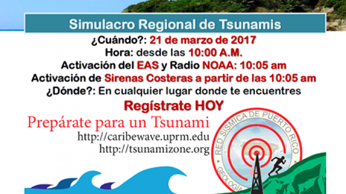 Hoy se estarÃ¡ realizando un simulacro de "tsunami" en el Caribe, incluyendo a Puerto Rico.