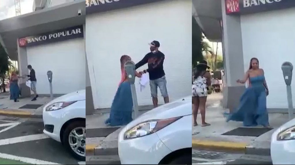  En video mujer &ldquo;turista&rdquo; golpea a un hombre en Condado 