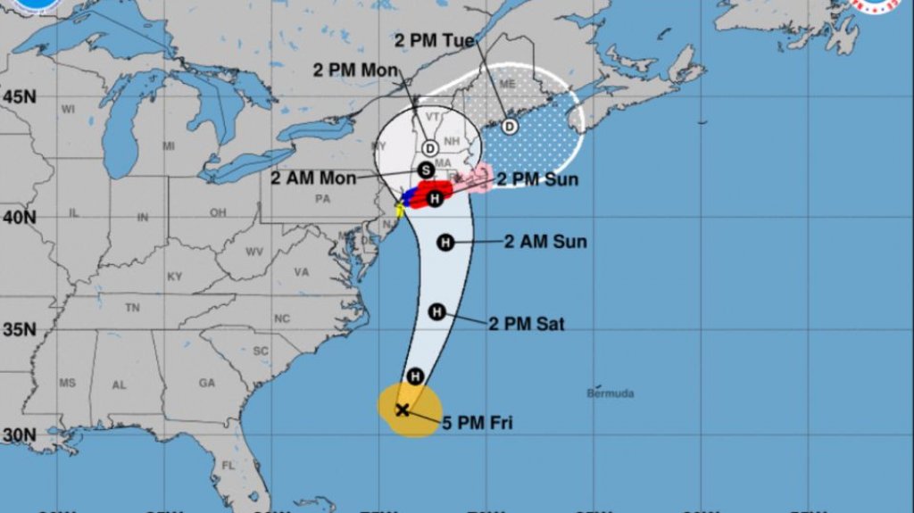  Alerta de huracán para Nueva York y Connecticut 