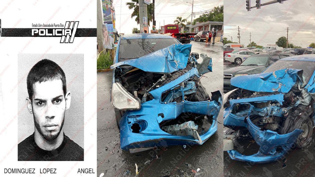  &ldquo;Con esa carita&rdquo; andaba en un carro robado y lo &ldquo;esbarat&oacute;&rdquo; mientras hu&iacute;a de la polic&iacute;a en Hatillo 