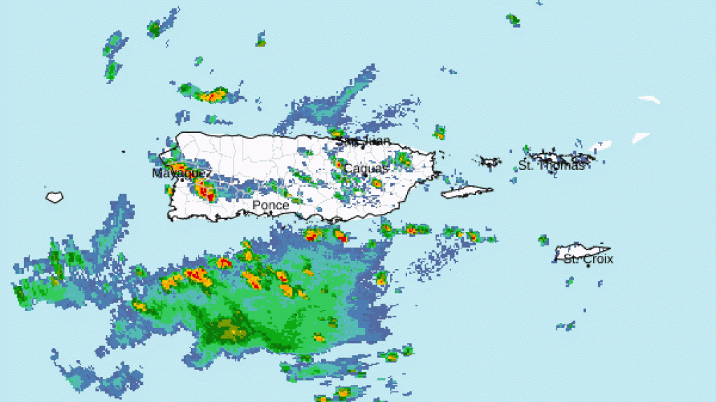  Tormentas fuertes afectan a Añasco y Mayagüez con rayos frecuentes y fuertes vientos 