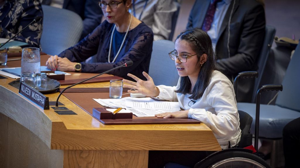  Una refugiada siria con discapacidad lleva su historia a Naciones Unidas 