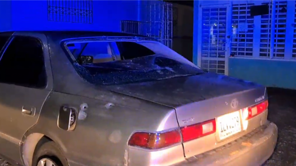  Video: Ahora polic&iacute;a encuentra un veh&iacute;culo &ldquo;Forrado a tiros&rdquo; en avenida de Caguas 