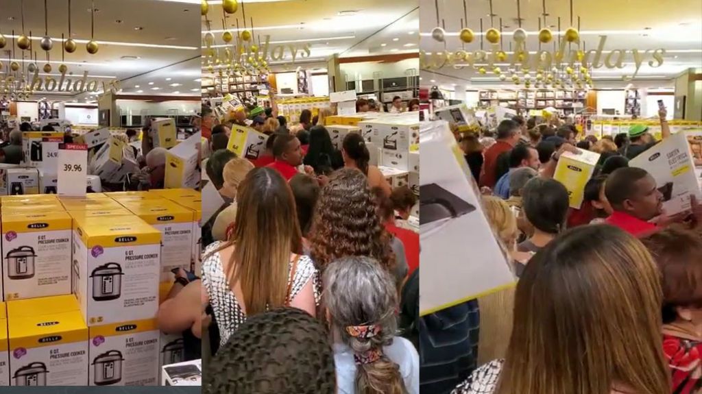  Video: Locura en Plaza las Am&eacute;ricas por el &ldquo;Air Fry&rdquo; a 7.99 en el &ldquo;Black Friday&rdquo; 
