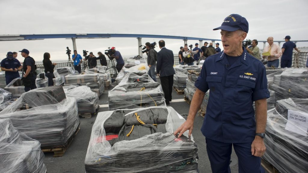  Guardia costera incauta en el Pac&iacute;fico 350 millones de d&oacute;lares en coca&iacute;na 