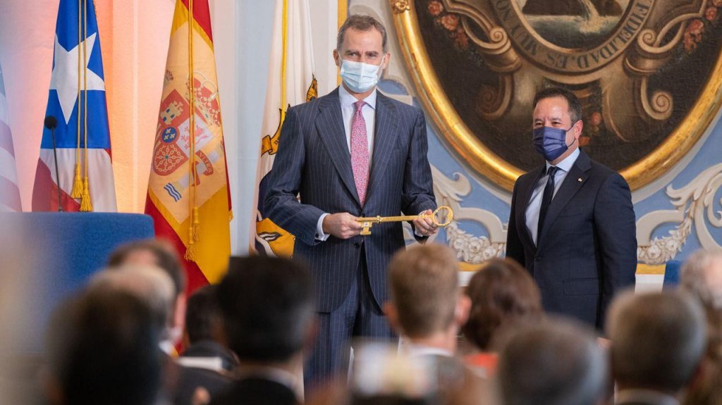  Rey de Espa&ntilde;a recibe las Llaves de la Ciudad de San Juan, en sus 500 a&ntilde;os, y afirma que distinci&oacute;n es una &ldquo;muestra de confianza&rdquo; y &ldquo;gesto entra&ntilde;able&rdquo; 