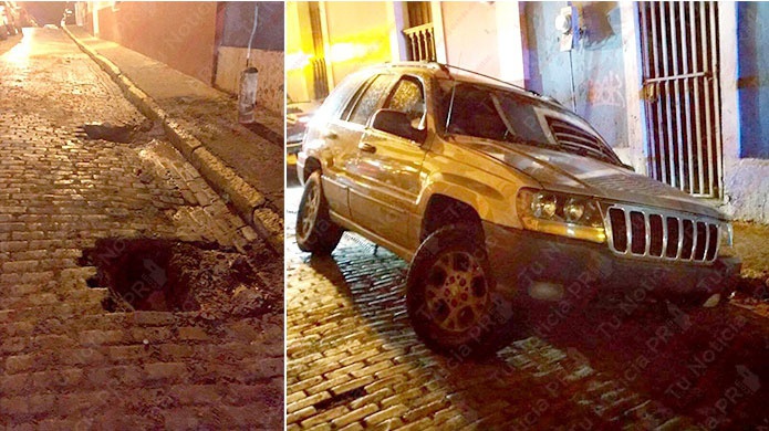 Emergencia en San Juan: A dÃ­as de Las Fiestas "De La Sanse 2016", se Hunden las calles