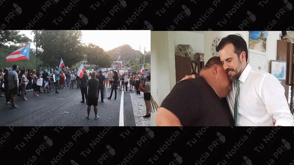  Le montan protesta al gobernador en Lares por "hacer show" con disculpas 