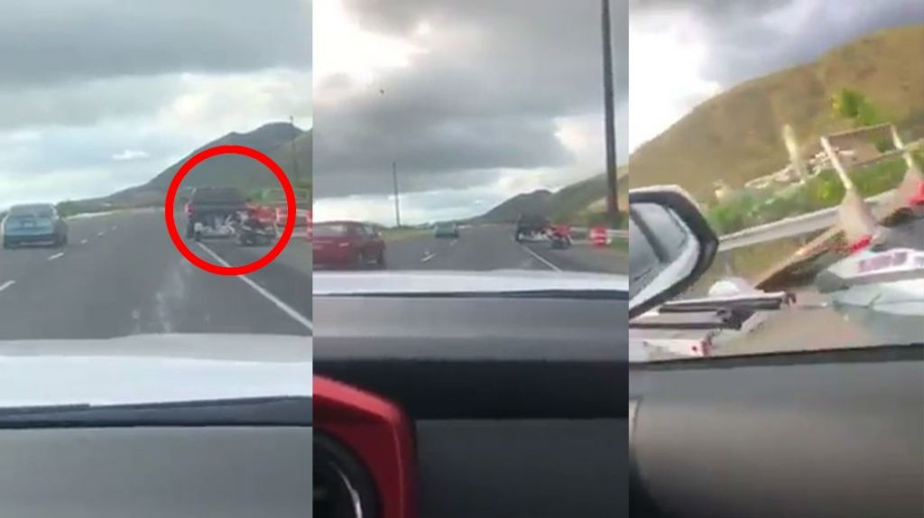  Video: No amarr&oacute; bien su &ldquo;Jetski&rdquo; y se le cay&oacute; en el expreso 52 