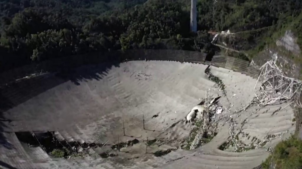 Estiman en 400 millones de d&oacute;lares la reconstrucci&oacute;n de radiotelescopio de Arecibo 