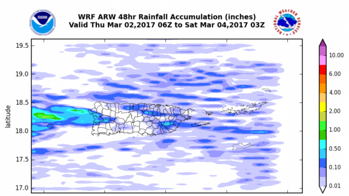 Riesgo de fuegos forestales hacia el sur y suroeste, mientras continuarÃ¡n los chubascos pasajeros en el este de la isla