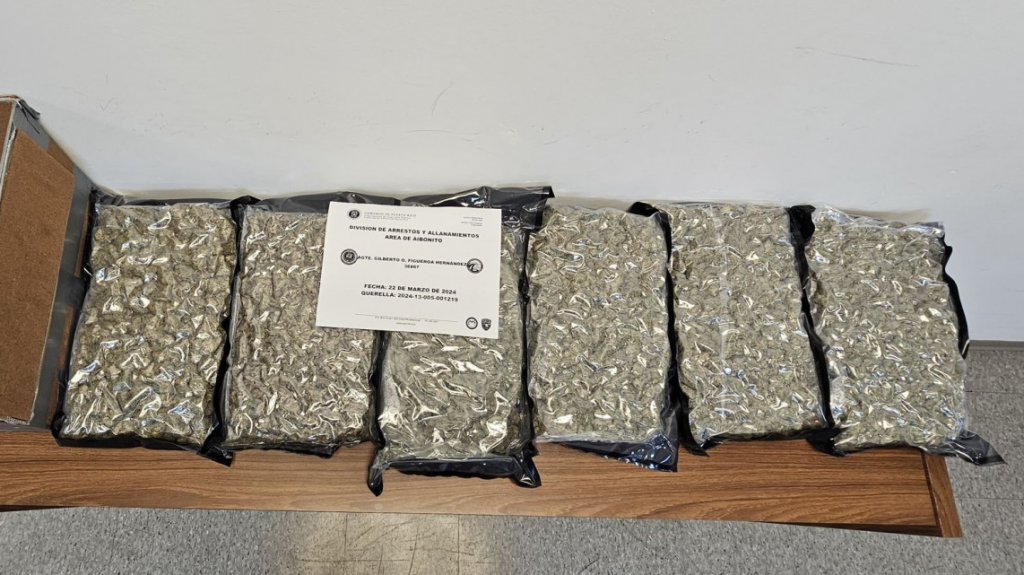  Arrestan en Aibonito a &ldquo;Choco&rdquo; con 6 libras de marihuana 