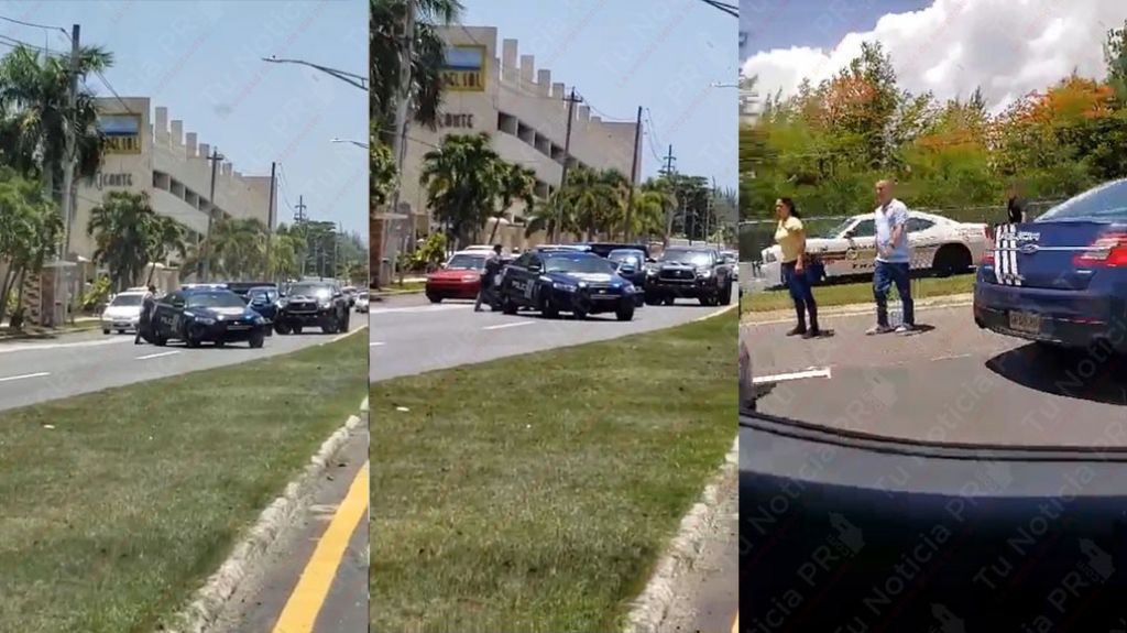  Video: Se desata persecuci&oacute;n en Carolina luego que un conductor le escupiera la cara a un polic&iacute;a 