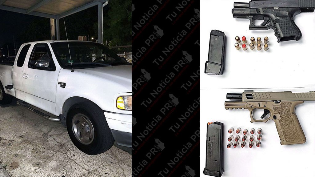  Polic&iacute;as de Bayam&oacute;n aresta dos hombres y ocupa armas de fuego 