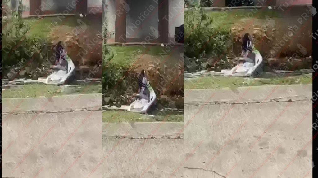  Video: Turista se queda &ldquo;encaj&aacute;&rdquo; con un Jetski en una &ldquo;cuneta&ldquo; de Carolina 
