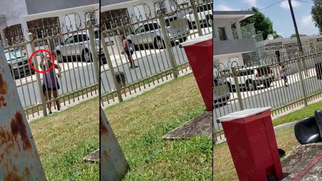  En Video: Mujer en Puerto Nuevo amenaza personas y golpea autos con cadenas 