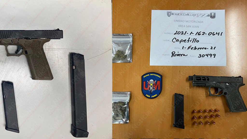  Ocupan dos pistolas y sustancias durante intervenciones en San Juan 