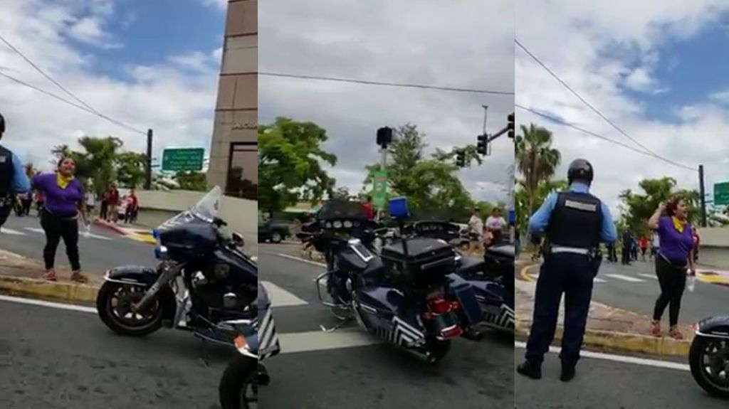  Video: Varias mujeres insultan y llaman “cabrones” a varios policías en Hato Rey 